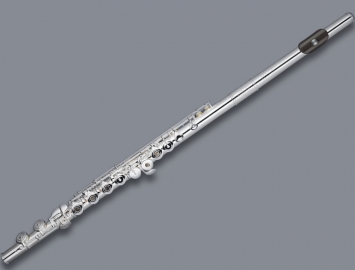 Photo New Tomasi Silver Light 09-GRB Silver Plated Open Hole Flute with Grenadilla Lip Plate