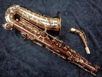 Photo NEW Saxquest Step-Up Advanced Alto Saxophone in Cognac Lacquer