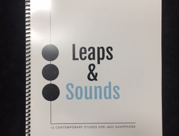 Photo Leaps and Sounds - Etudes for Jazz Saxophone by Adam Larson -  Printed Book New Old Stock Printed Book