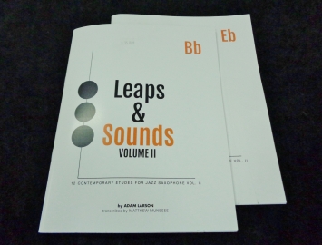 Photo Leaps & Sounds V.II - 12 Contemporary Etudes for Jazz Saxophone Volume II by Adam Larson