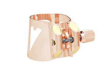 Photo Vandoren Optimum Ligature for Eb Alto Sax in Pink Gold Plate