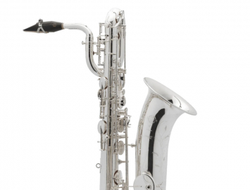 Photo New Selmer SA 80 Serie III Jubilee Series Baritone Sax in Silver Plate