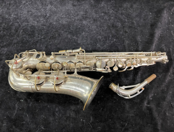 Photo Silver Plated SML 'Super 46' Model Alto Sax w/ Rolled Tone Holes - Serial # 6472