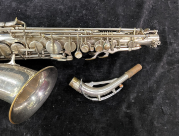 Photo Silver Plated SML 'Super 46' Model Alto Sax w/ Rolled Tone Holes - Serial # 6472