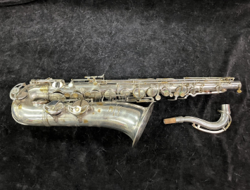 Photo Vintage Pierret 'Super Artiste' Tenor Saxophone in Silver Plate