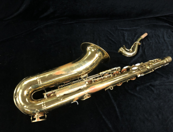 Photo Vintage Original Lacquer King Super 20 Tenor Sax Full Pearls, Serial #319728