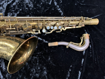 Photo First Series King Super 20 Pearl Side Key Tenor Sax in Original Lacquer # 278721