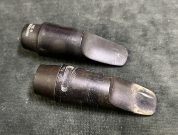 Photo 2 Hard Rubber Alto Sax Mouthpieces - Czechoslovakia and New York