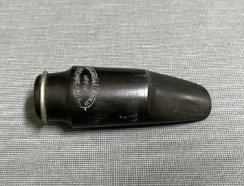 Photo Vintage Hard Rubber Naujoks-McLaughlin 'Black Ivory' C Melody Sax Mouthpiece