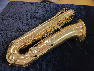 Photo J'Elle Stainer Compact Contrabass Eb Sax - Ready To Play