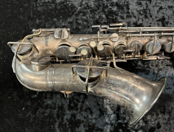 Photo Original Silver Martin Handcraft Alto Sax - Needs Restoration - Serial # 84254