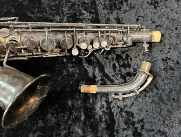 Photo Original Silver Martin Handcraft Alto Sax - Needs Restoration - Serial # 84254