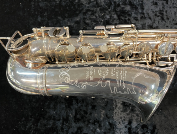 Photo Vintage Selmer Paris Modèle 26 Alto Saxophone in Silver Plate #5880