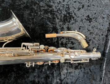 Photo Vintage Selmer Paris Modèle 26 Alto Saxophone in Silver Plate #5880