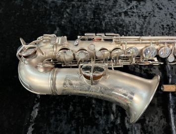 Photo Original Matte Silver C.G. Conn 'Chu Berry' Series Alto Sax - Serial # 223953