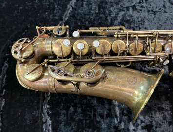 Photo Vintage Selmer Paris Mark VI Alto Saxophone – Custom Raw Brass, Serial #116523