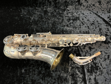 Photo Gorgeous Silver Restored SML Rev D Alto Sax with Rolled Tone Holes - Serial # 10306