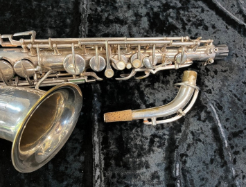 Photo Early Vintage SML Rev. A 'Primax' Alto Sax in Silver Plate #1577