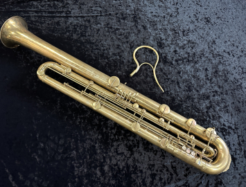 Photo RESTORED C.G. Conn EEb Contrabass Sarrusophone, serial #77000