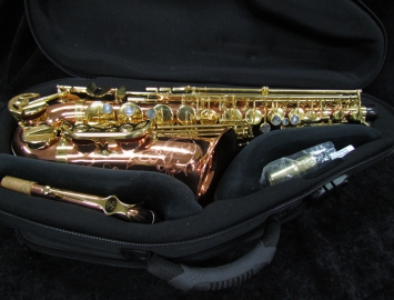 Photo NEW Buffet Crampon Senzo Red Brass Professional Model Alto Saxophone