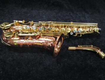 Photo NEW Buffet Crampon Senzo Red Brass Professional Model Alto Saxophone