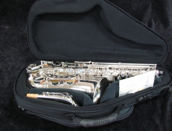 Photo NEW Buffet Crampon Senzo Red Brass Professional Model Alto Sax in Silver Plate