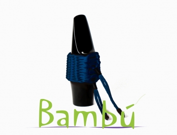 Photo New Bambu Hand Woven Ligature for Tenor Sax