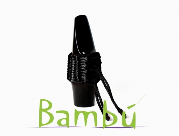 Photo New Bambu Hand Woven Ligature for Baritone Sax